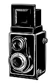istock Vector drawing of an old camera 1466453926