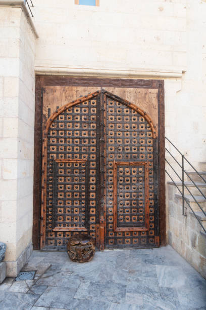 istock Old wooden door 1466454543