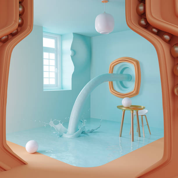 istock Mirror magic, . Fantasy room, magical view. 1466456249