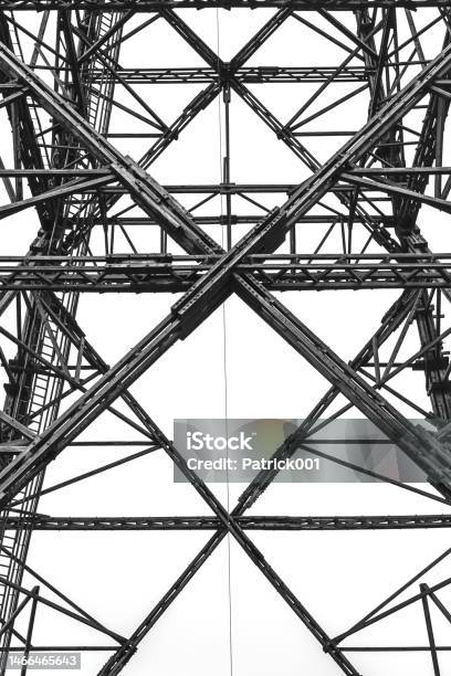 The Wodden Antenna Tower Od The Radio Station From The Middle Od The 1930s Transmission Tower Closeup Of The Structure Stock Photo - Download Image Now