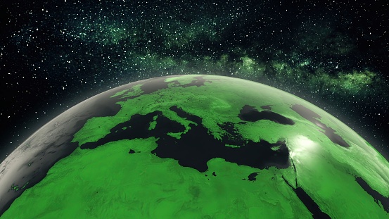 Green Shiny Earth