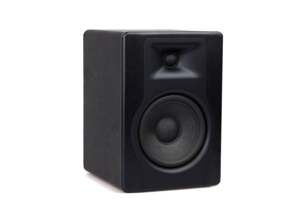 istock Audio monitor, speaker, isolated on white background 1466471910