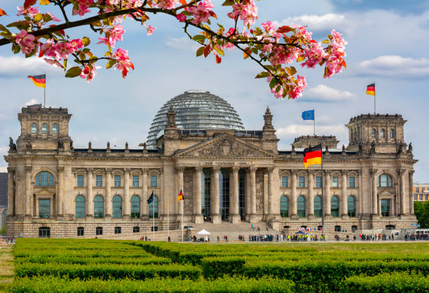 istock Reichstag building (Bundestag - parliament of Germany) in Berlin in spring 1466472772