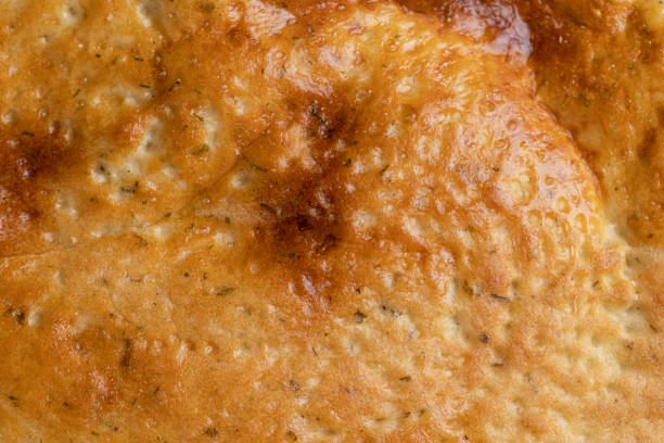 oriental flatbread made of wheat flour with water and spices