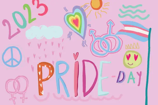 Vector illustration of Pride Day