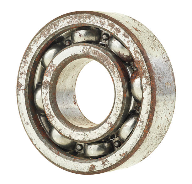 istock Old and rusty ball bearing isolated on a white background 1466478585