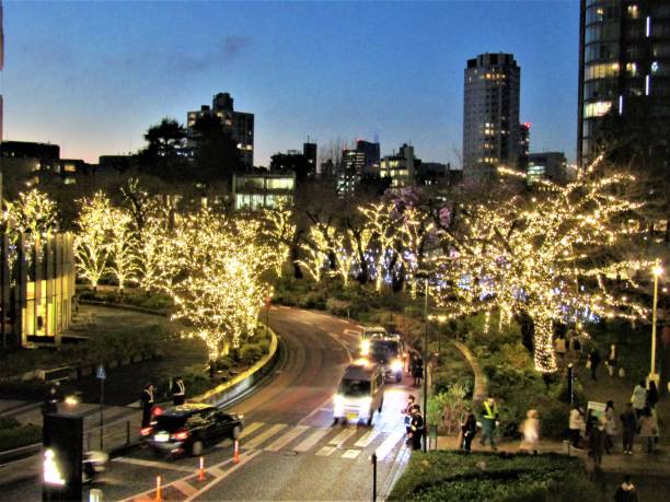 istock Japan. December. Christmas illumination at Tokyo. 1466492960