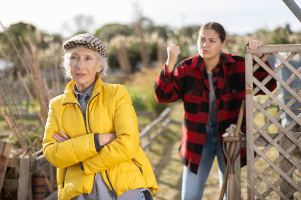 istock Farm neighbors quarrel over farm backyard in day 1466494649