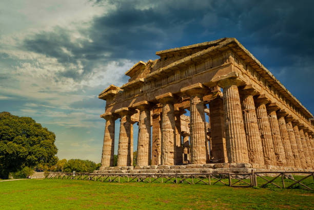 istock Second Temple of Hera in Paestum, Italy. 1466497638