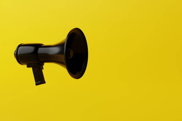 istock Megaphone on background. Concept of providing information, news. 1466499441