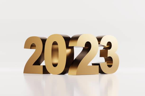 istock The number 2023, the new year. 1466500358