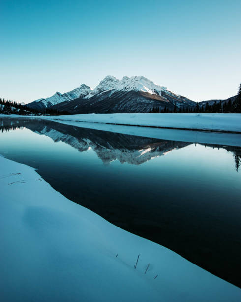 istock Mountain Reflection in the Canadian Rockies 1466505269
