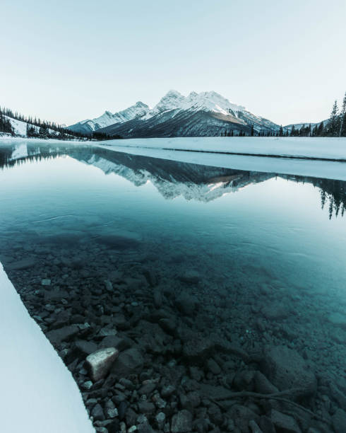 istock Mountain Reflection in the Canadian Rockies 1466505811