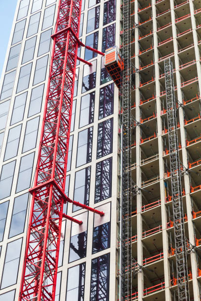 istock Construction site with a crane on a new high-rise building 1466515652