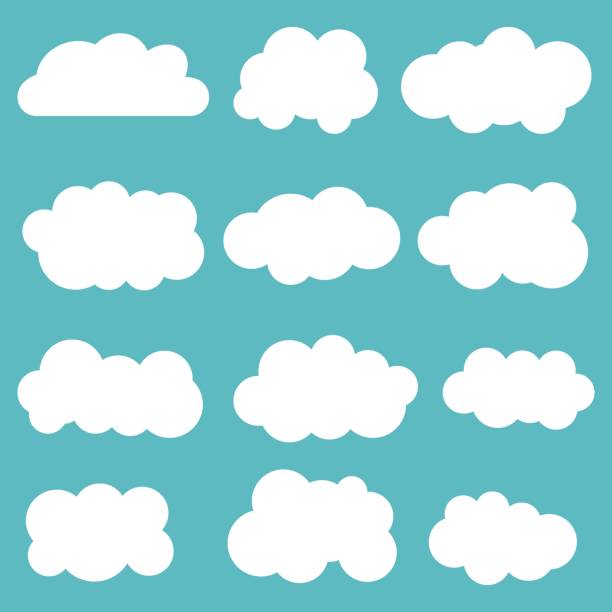 Clouds icon. Vector illustration. Clouds icon. Vector illustration. overcast stock illustrations