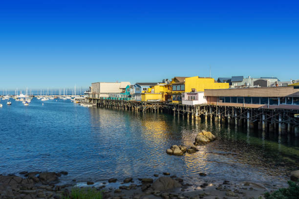 Fisherman’s Wharf in Monterey, California stock photo