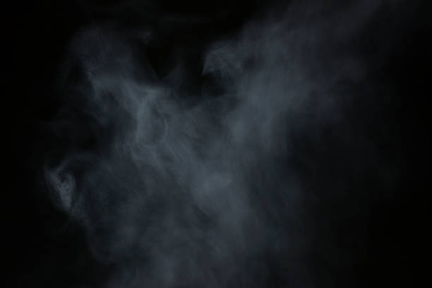 istock Shooting steam with a black background 1466521558