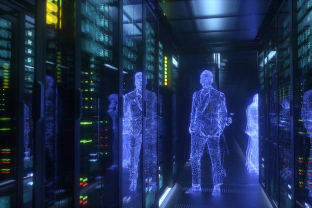 istock AI is communicating with people in roomnetwork servers room 1466534853