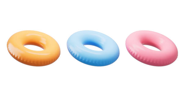 istock Inflatable swimming ring, summer and swimming themes, 3d rendering. 1466539002