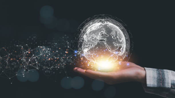 istock a man and virtual icon,modern cyberspace network technology concept,to communicate and connect information through a global society,innovative and scientific ideas,working through high speed internet 1466541482