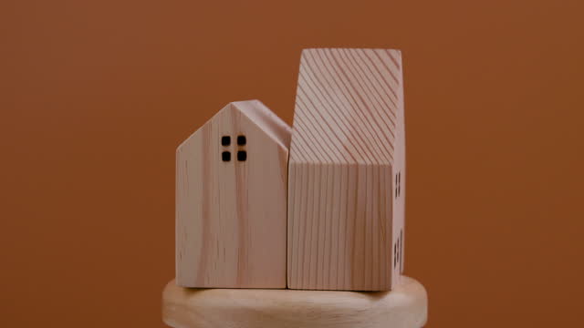 small wooden house toy house small house model