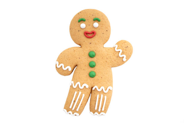 istock Gingerbread man christmas cookies on a white background 1466558935