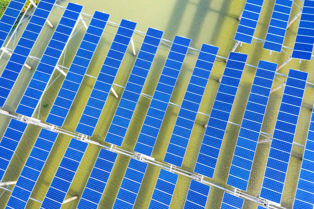 istock Aerial photography solar power generation equipment 1466564697