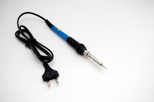 istock Electric Soldering Iron on a white background 1466566455