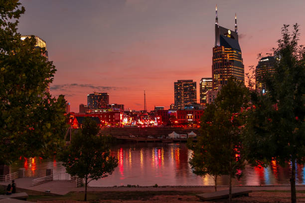 panorama miasta nashville - coliseum zdjęcia i obrazy z banku zdjęć