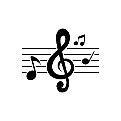 Music note logo images illustration design