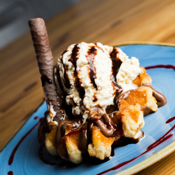 istock A waffle, also cited with the foreign words waffle, wafol, wafel or waffle, is a typical Belgian and northern French breakfast. 1466576242