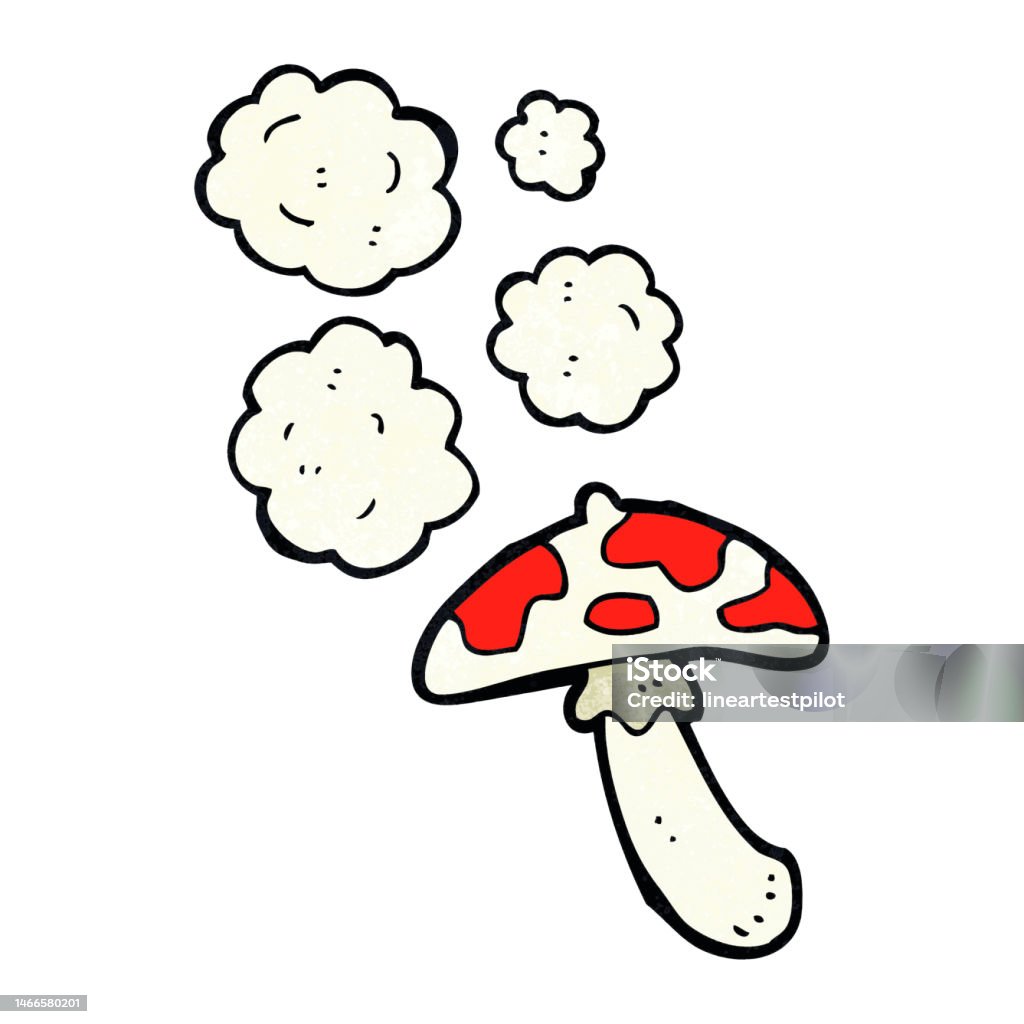 Toadstools Simple Cartoon Toadstool Stock Illustration - Download Image Now - Art, Art ...