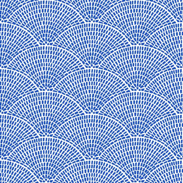 ilustrações de stock, clip art, desenhos animados e ícones de seamless wavy pattern. - seamless tile illustrations