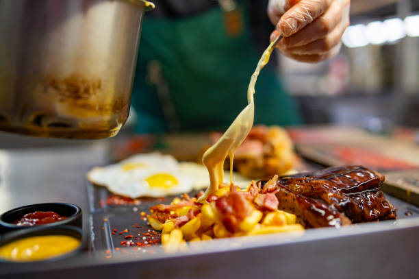 istock Professional chef cooking food in the kitchen restaurant 1466598490