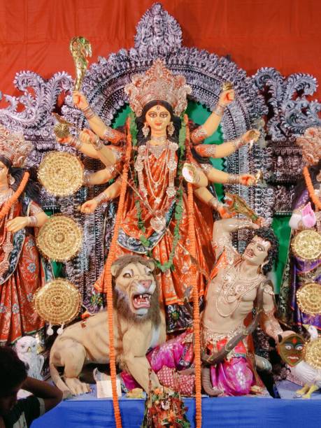 istock Maa Durga Pandal in Durga Puja, Kolkata 1466605065