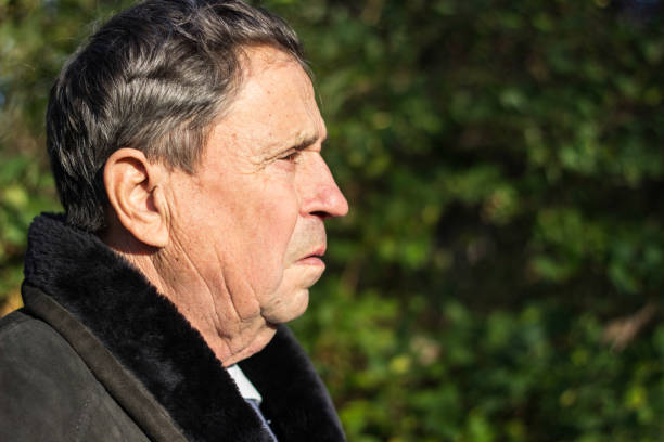 istock Senior man pensive looking away 1466606770