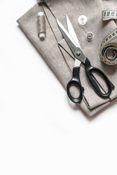 istock Sewing. Recycling hand made. sewing.home sewing,Hobby,meditation,zero waste,recycling.sewing background,ecology zero waste,upcycling sewing,diy,organic sewing,Craft knitting hobby,Recomforting hobby 1466606894