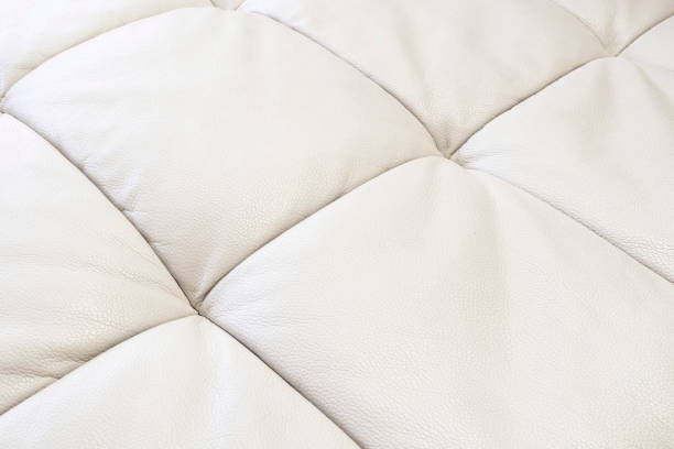 istock White leather texture. Part of perforated leather details. Orange perforated leather texture background. Texture, artificial leather with diagonal stitching. 1466609361