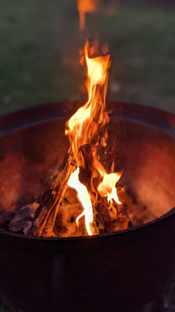 istock Selective focus of wood burining in a bonfire 1466616951