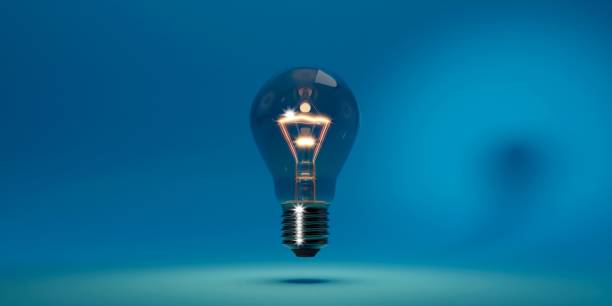 istock Illustration of a lamp on a blue background. 1466617618