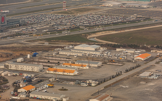 An aerial view of the Miami International Airport.