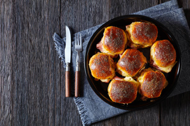 istock Hawaiian Ham and Swiss Sliders in baking dish 1466622172