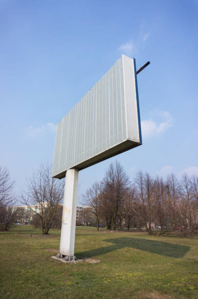 istock Vertical shot of a billboard in a park on a sunny day 1466624145