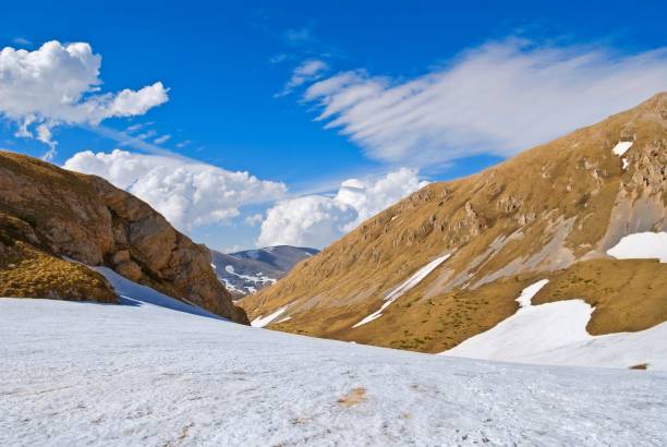 istock snowbound valley in a spring caucasian mountains 1466625668