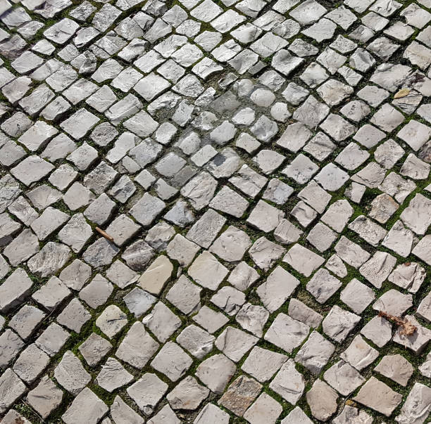 istock High angle shot of an empty stone street 1466632035