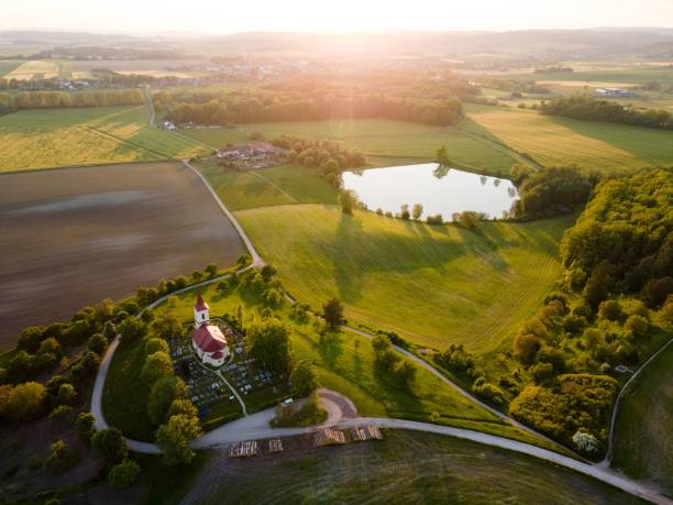 istock Countryside church in summer 1466632384