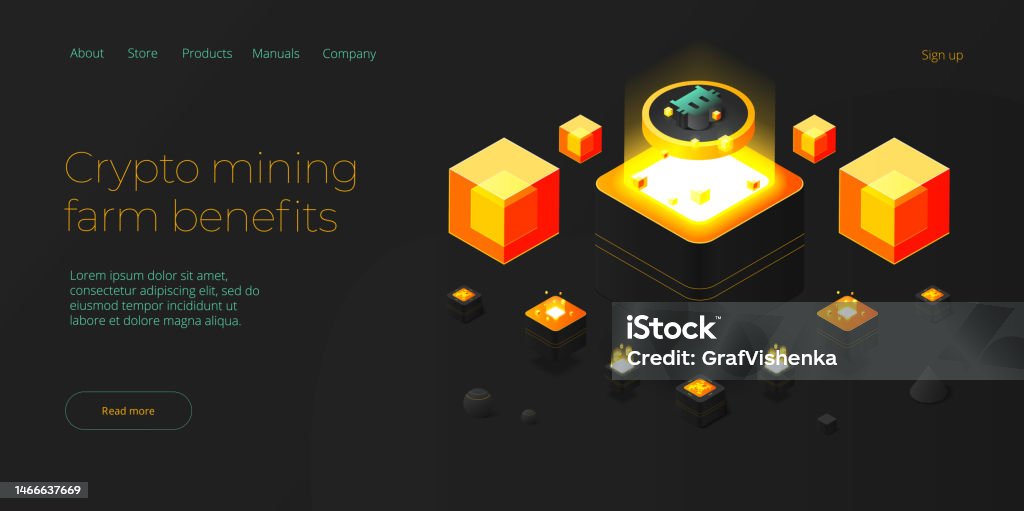 Cryptocoin Mining Farm Layout Cryptocurrency And Blockchain Network ...