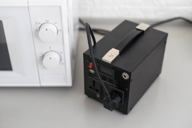 istock lithium Portable Power Station for home using when no electricity. Power bank 1466639245