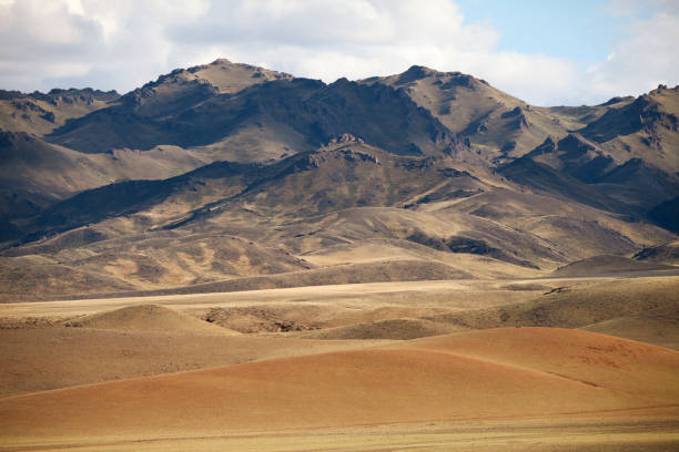 vista del deserto del gobi - arid climate asia color image day foto e immagini stock