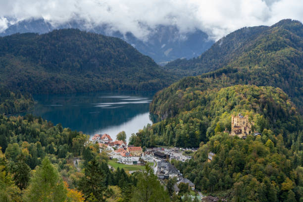 istock Beautiful view over Alpsee Hohenschwangau 1466644176